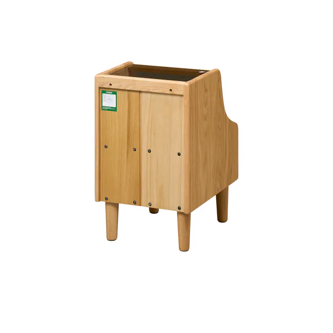 Lekka Narrow Bedside Table - Oak - 6