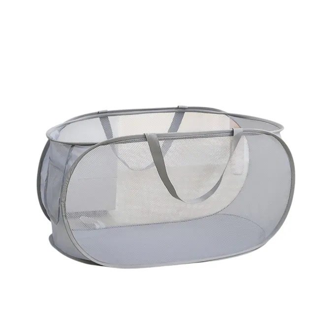 ESSENTIALS Laundry Mesh Carry Bag - Grey - 1