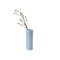 Nordic Matte Vase Medium Straight Cylinder - Blue Grey