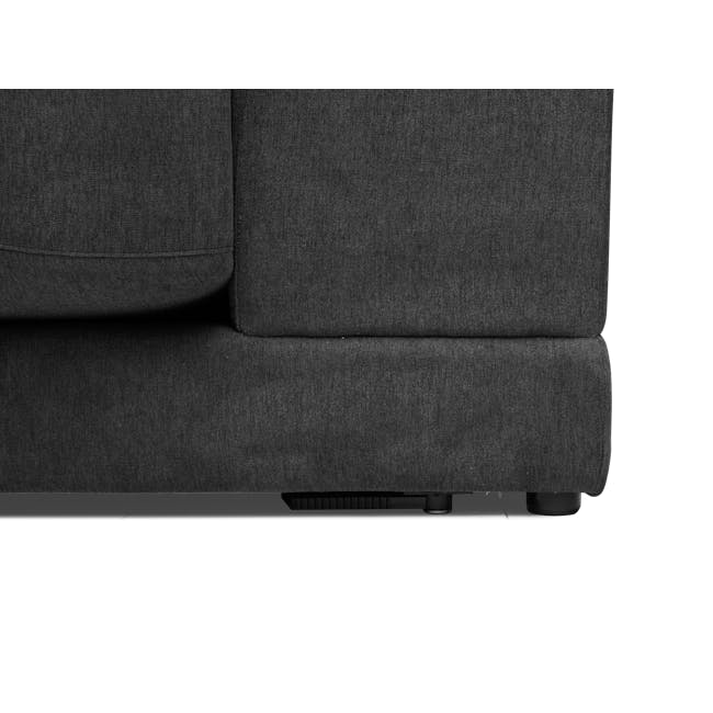Abby Chaise Lounge Sofa - Granite - 12