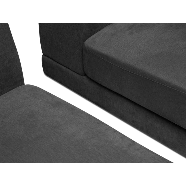 Abby Chaise Lounge Sofa - Granite - 11