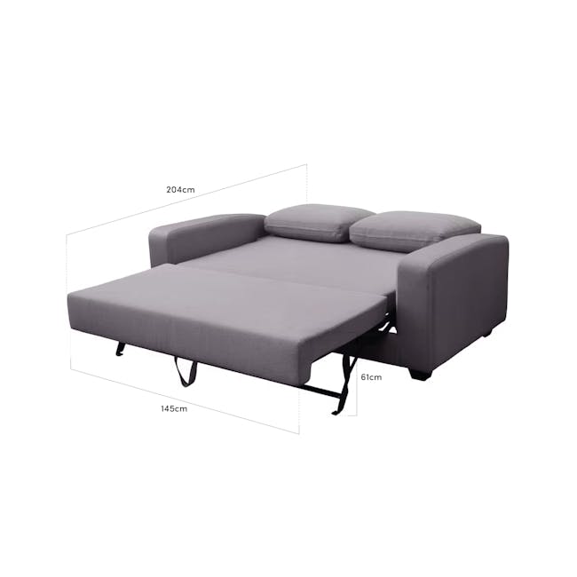 Karl 2.5 Seater Sofa Bed - Mint - 9