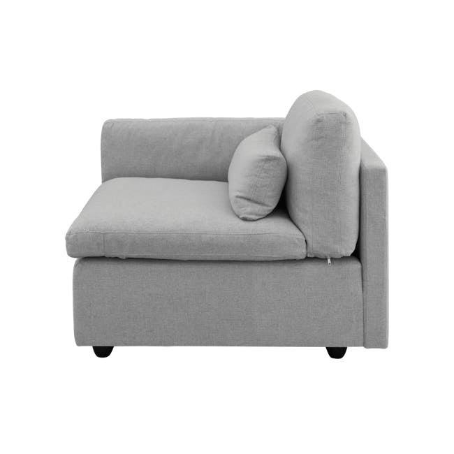 Liam 3 Seater Sofa with Ottoman - Slate - 17