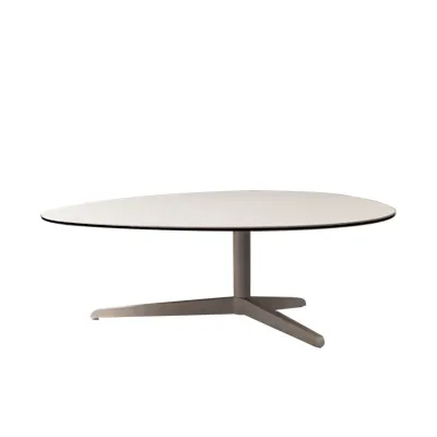Lunea Coffee Table 1m - Sand Grey (Ceramic)