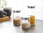 EVERYDAY Glass Jar with Stainless Steel Lid (Set of 3) - 1