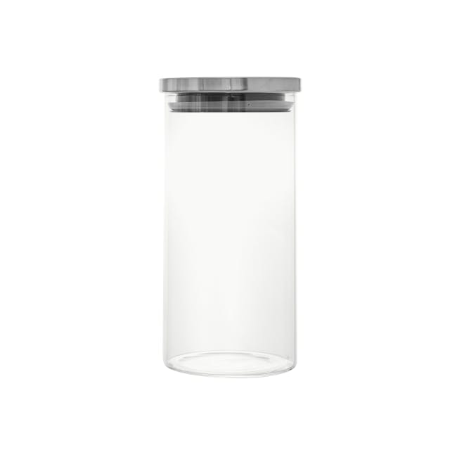 EVERYDAY Glass Jar with Stainless Steel Lid (Set of 3) - 5
