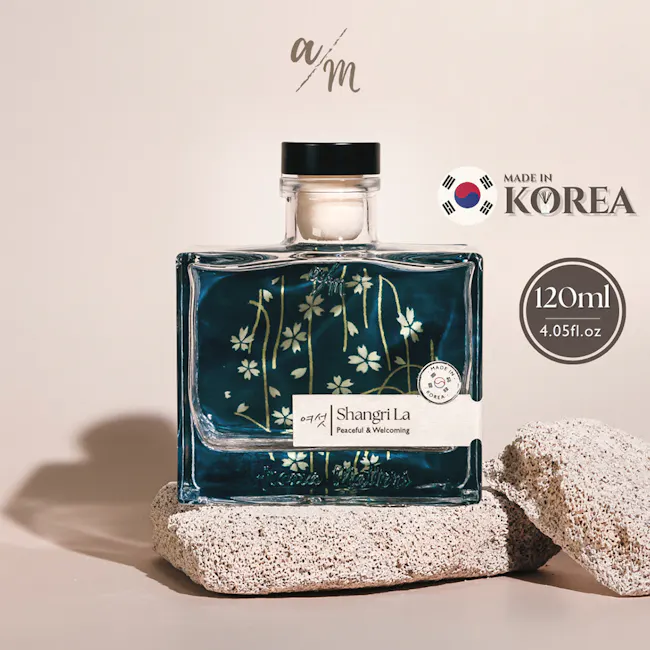 Aroma Matters Reed Diffuser - Shangri La (2 Sizes) - 7 - Shangri La, Peaceful & Welcoming, 120ml, Made in Korea, Korean