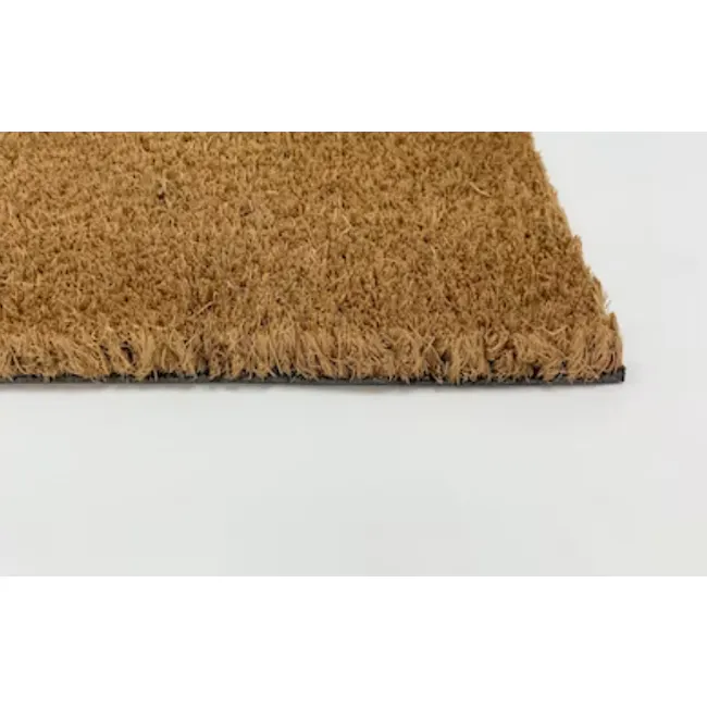 Alexander Coir Door Mat - 4 - Barefoot rug, textured surface, natural fiber, brown shaggy, soft underfoot, cozy area rug