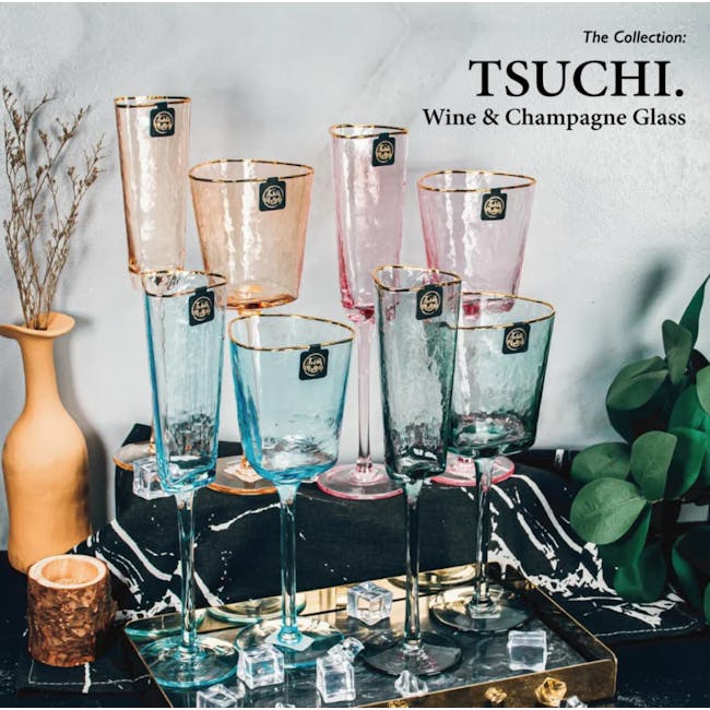 Table Matters Tsuchi Champagne Glass 200ml - Grey - 3