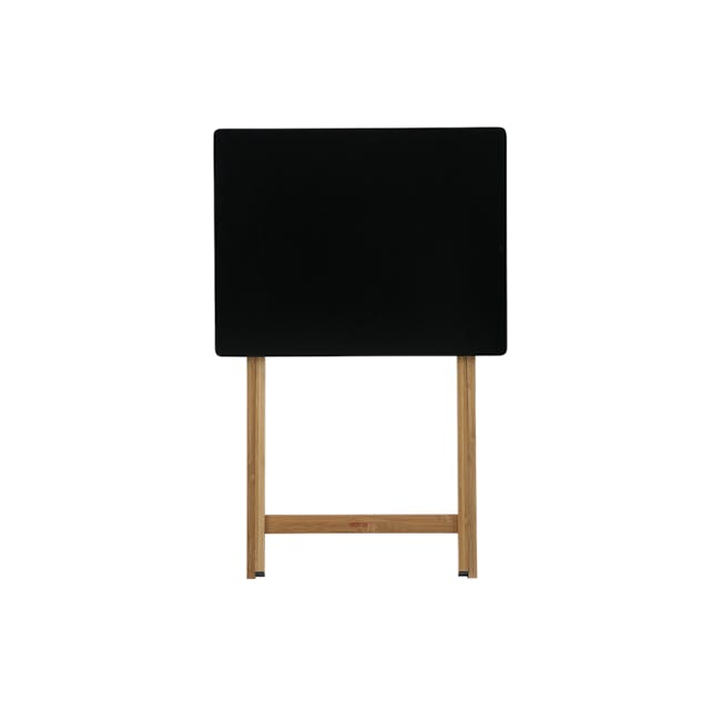 Minito Folding Table 0.6m - Natural, Black - 2