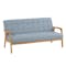 Tucson 3 Seater Sofa - Natural, Aquamarine (Fabric)