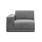 Milan 3 Seater Corner Sofa - Lead Grey (Faux Leather) - 10