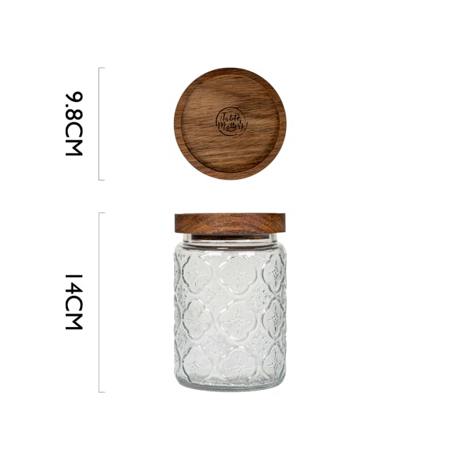 Table Matters Taikyu Acacia Classic Peranakan Storage Jar - 7