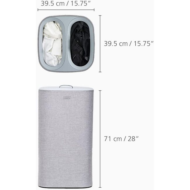 Joseph Joseph Tota 60L Laundry Separation Basket - Grey - 6