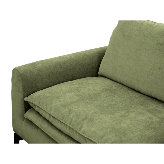 Adonis 3 Seater Sofa - Army Green (Removable Headrest, Down Feathers) - 13