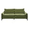 Adonis 3 Seater Sofa - Army Green (Removable Headrest, Down Feathers) - 2