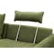 Adonis 3 Seater Sofa - Army Green (Removable Headrest, Down Feathers) - 12