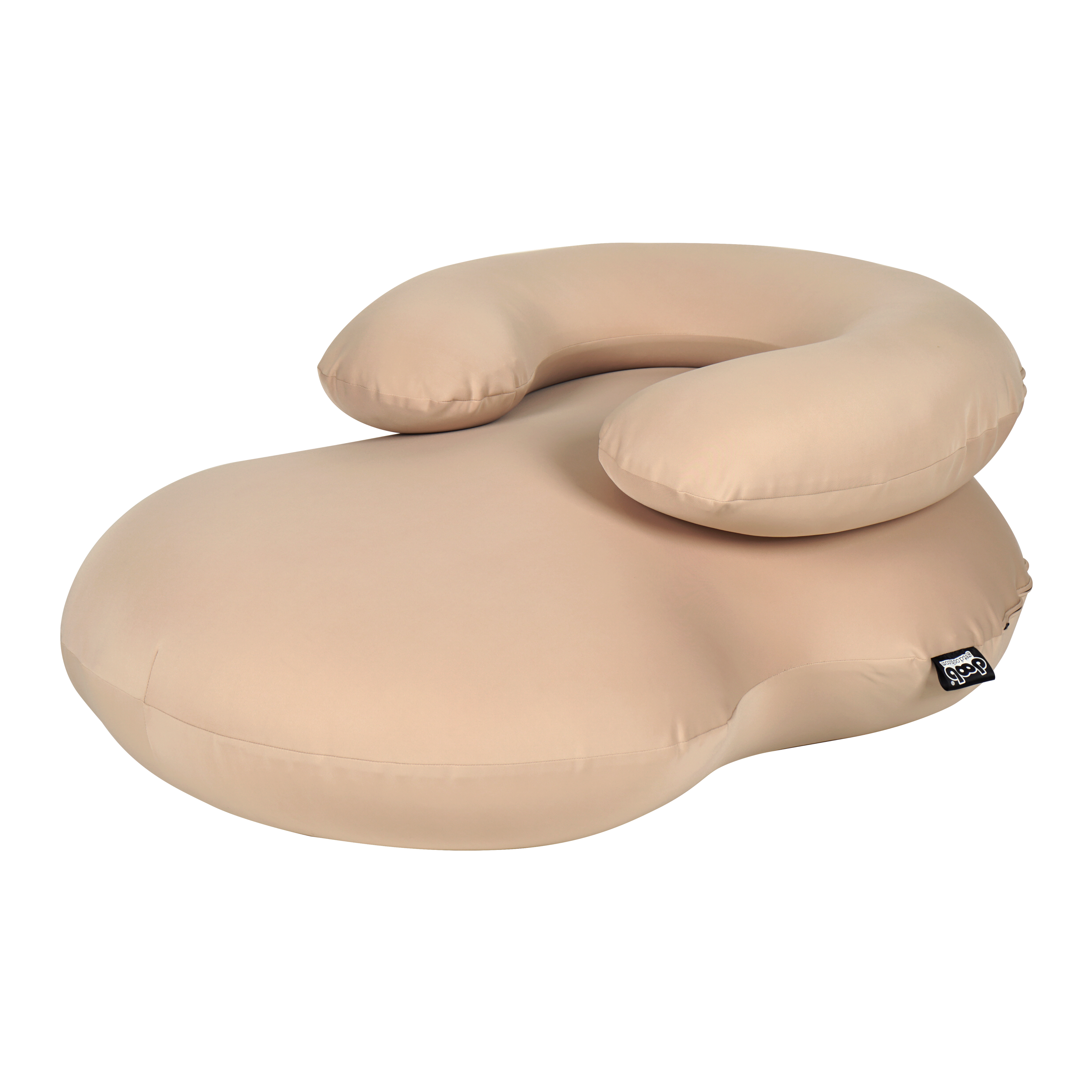 fwooa Bean Bag with Armrest - Hummus - Bean bag