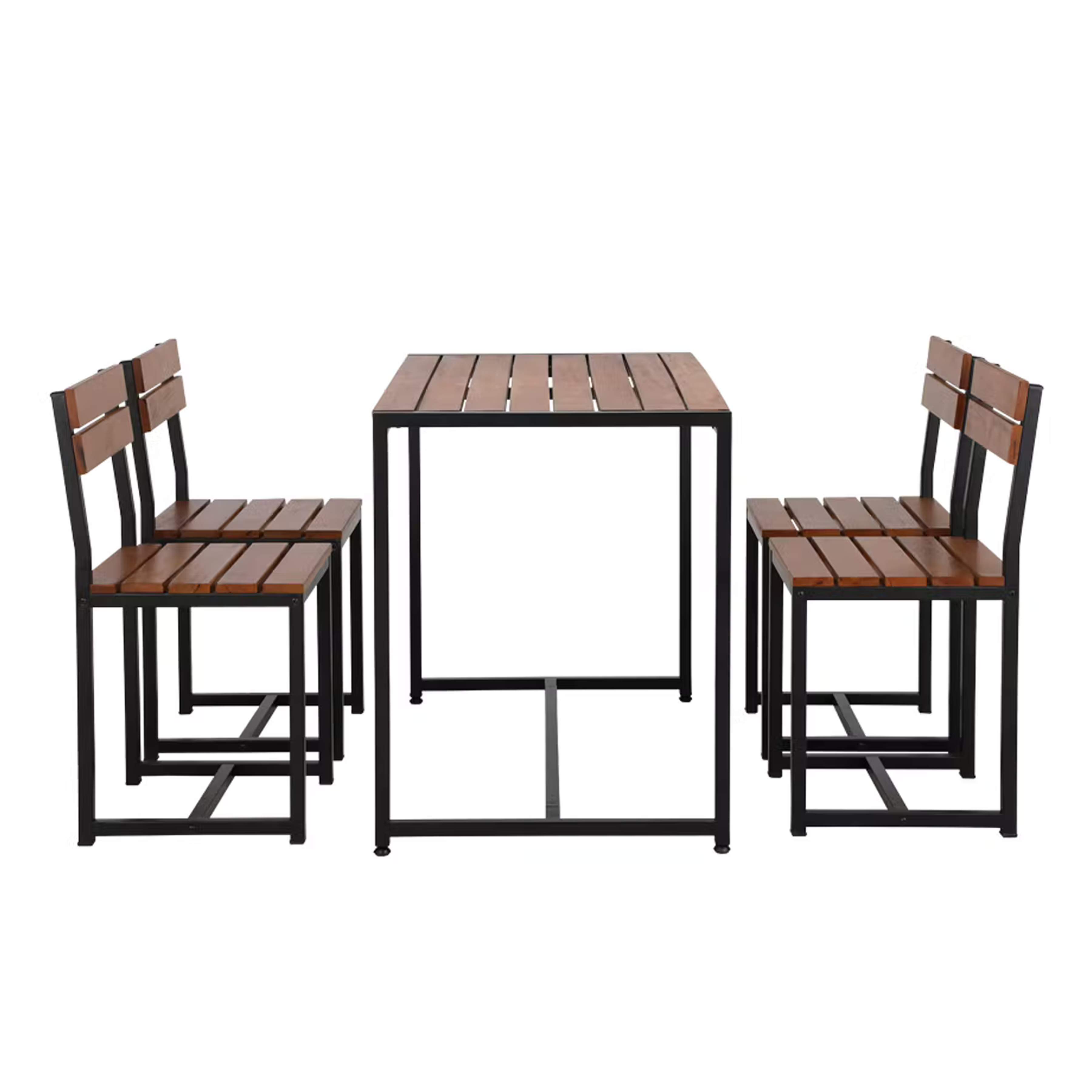 small outdoor table with 4 chairs