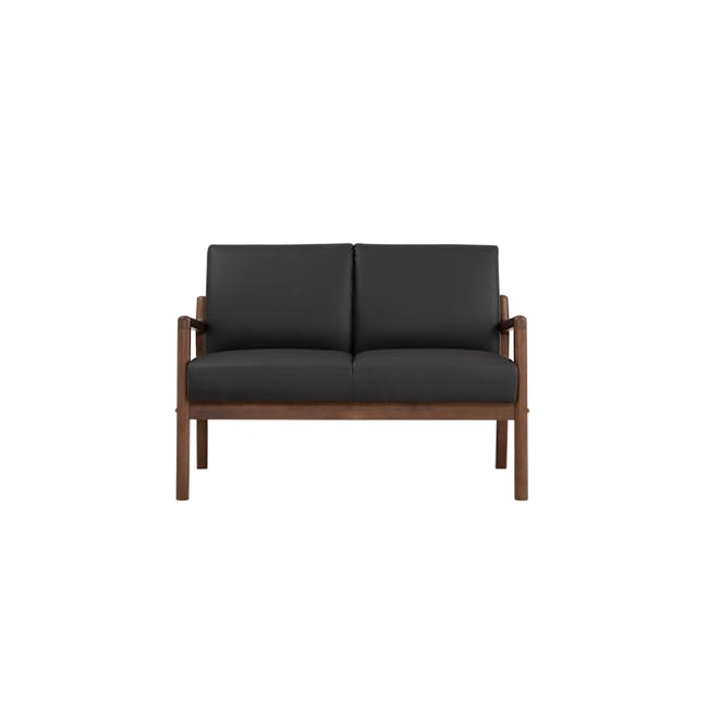 Mendo 2 Seater Sofa - Espresso (Faux Leather) - 0