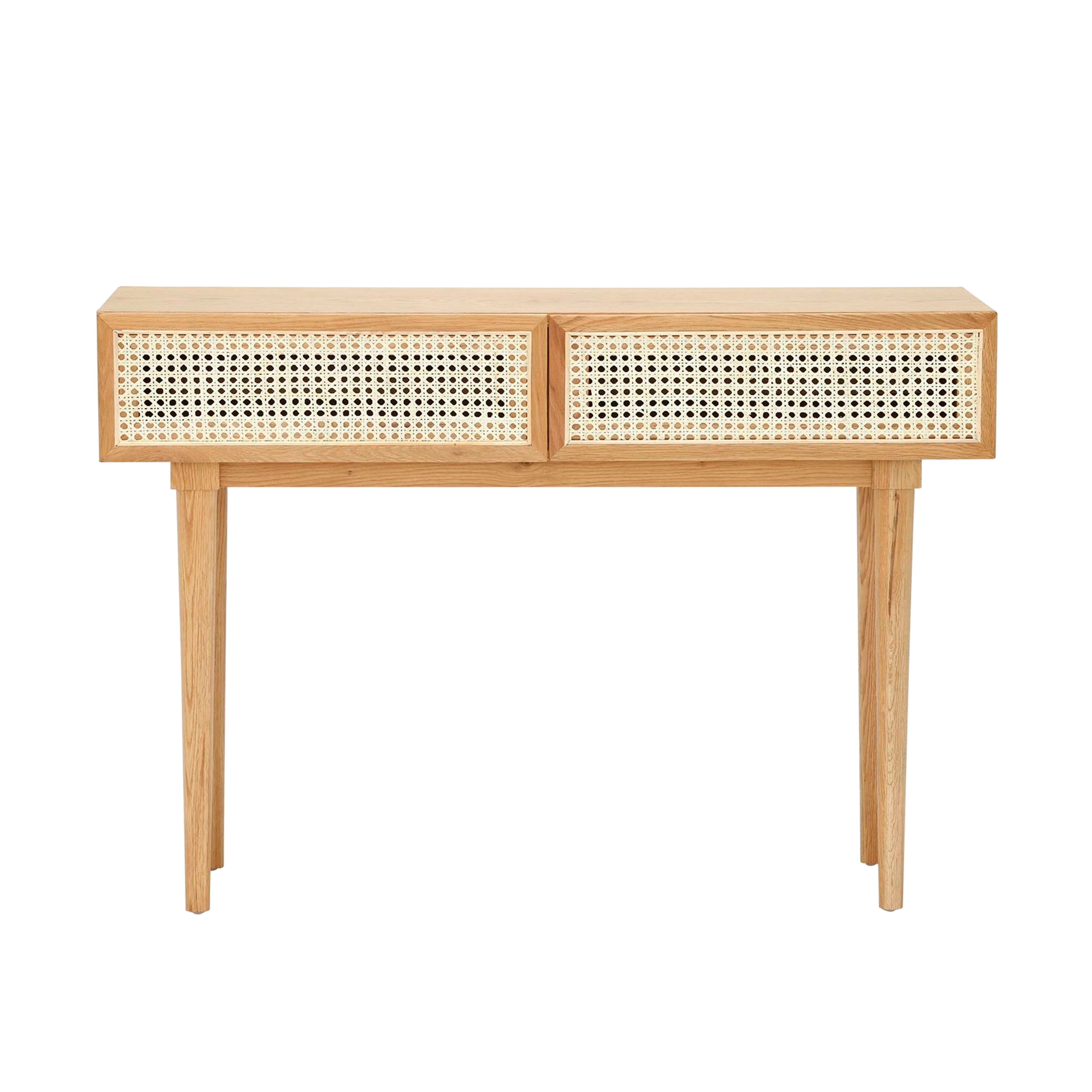 rattan wicker console table