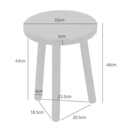 (As-is) Vezzo Stool Side Table - 3 - 11