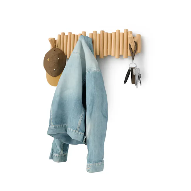 Picket 8 Wall Hook - Natural - 2