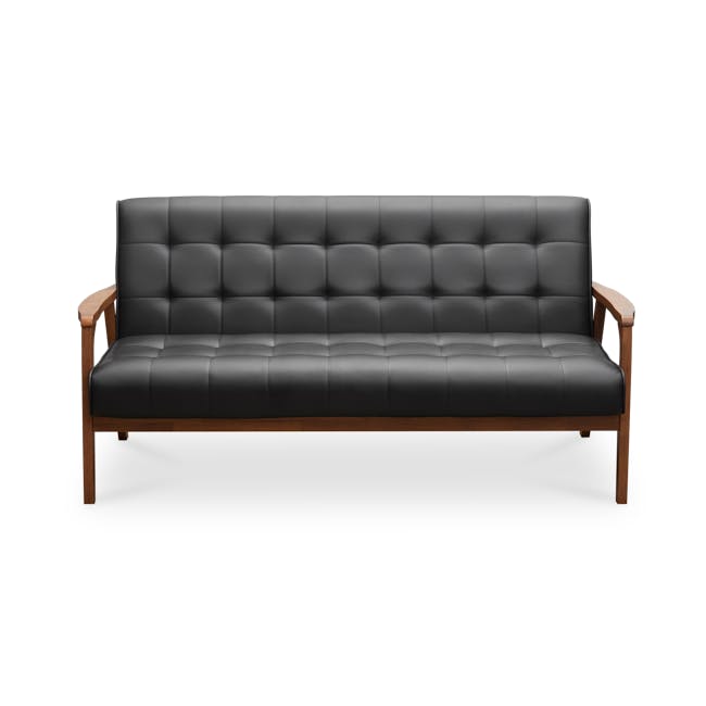 (As-is) Tucson 3 Seater Sofa - Cocoa, Espresso (Faux Leather) - 10 - 15