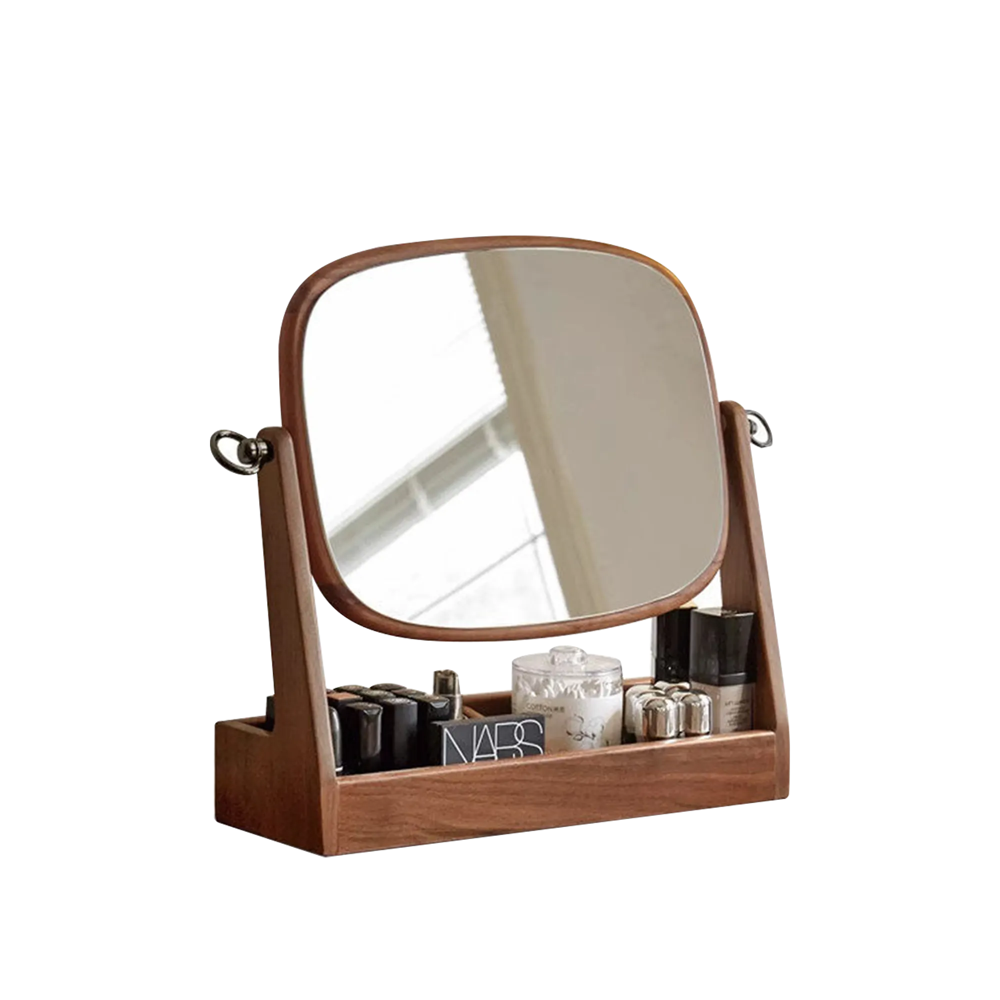 Lisa Vanity Mirror (2 Sizes) - Walnut - 7
