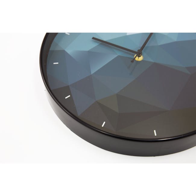 Sapphire Facet Wall Clock - 1
