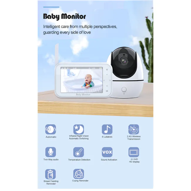 Kidvale 4.3'' Baby Monitor - 9