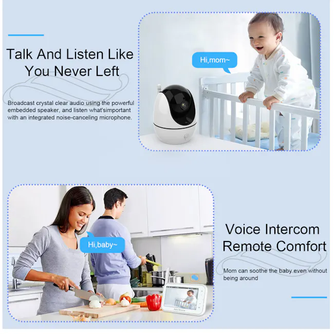 Kidvale 4.3'' Baby Monitor - 3