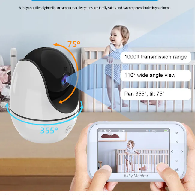 Kidvale 4.3'' Baby Monitor - 6
