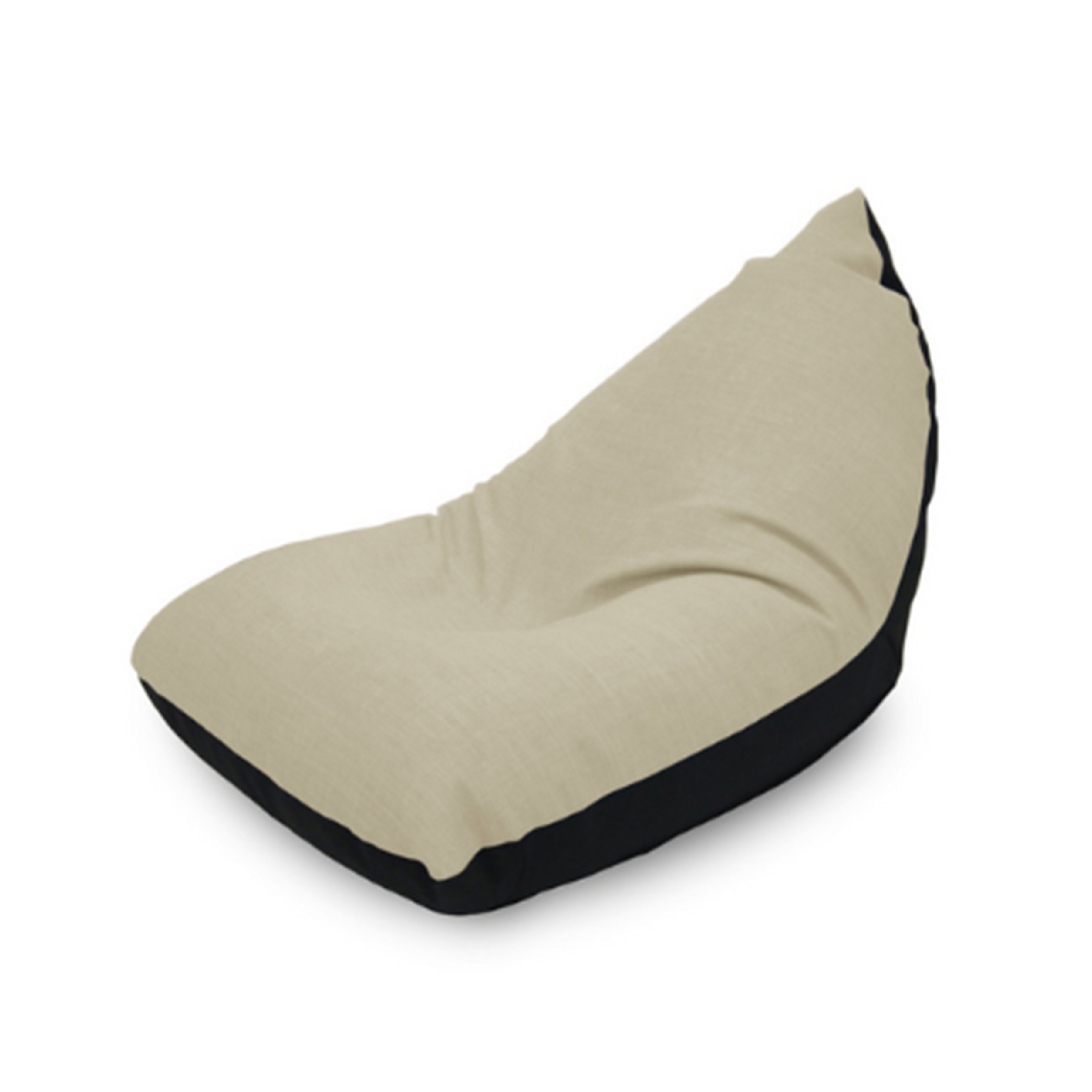Doodle Triangle Bean Bag - Beige
