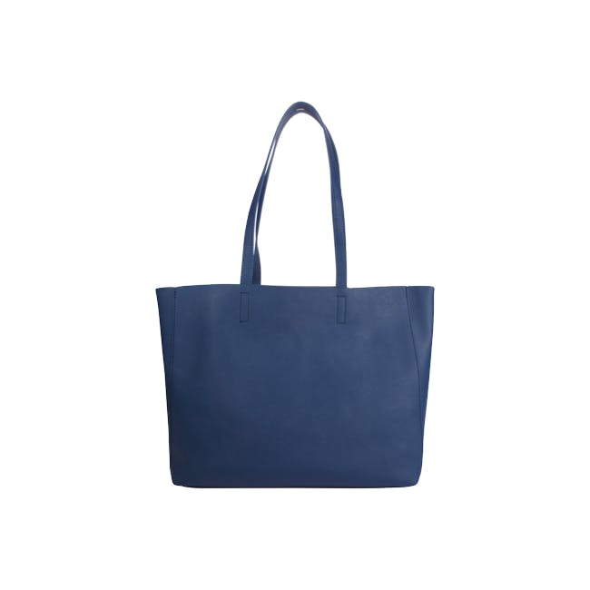 Personalised Saffiano Leather Tote Bag - Navy - 1