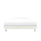 ESSENTIALS Queen Divan Bed - White (Faux Leather)