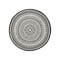 Essenza Round Flatwoven  Rug 1.2m - Black Mandala