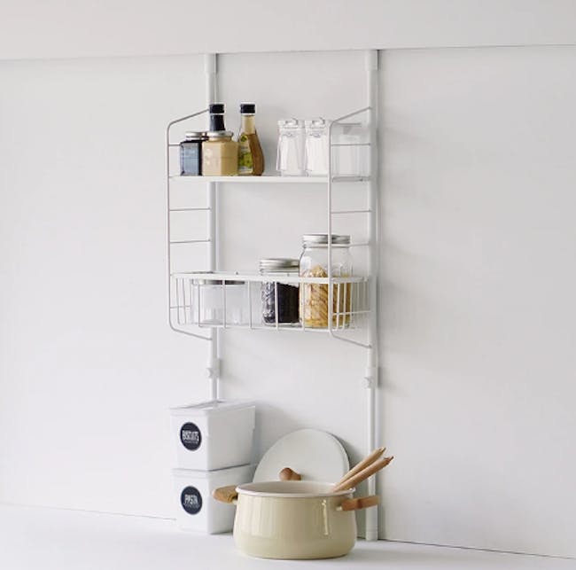 HEIAN Adjustable Kitchen Rack - White - 3
