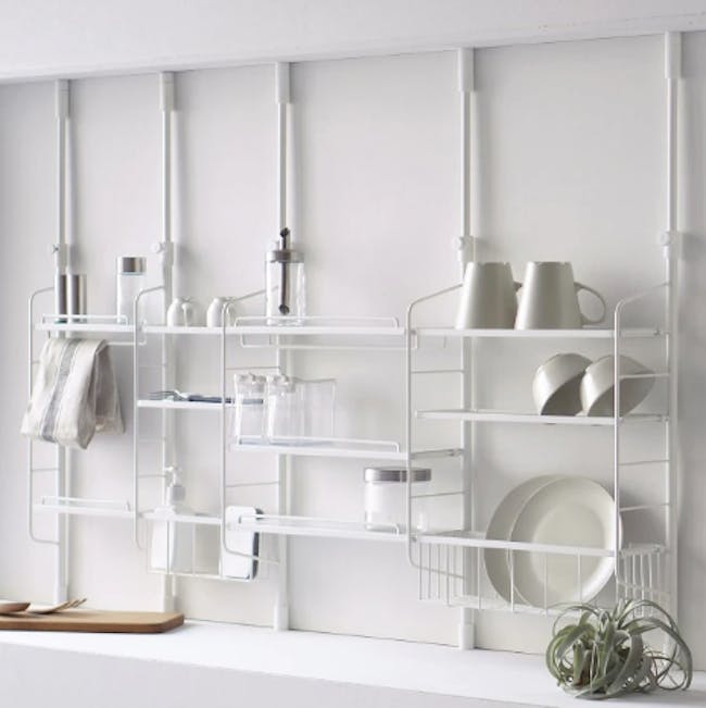 HEIAN Adjustable Kitchen Rack - White - 1