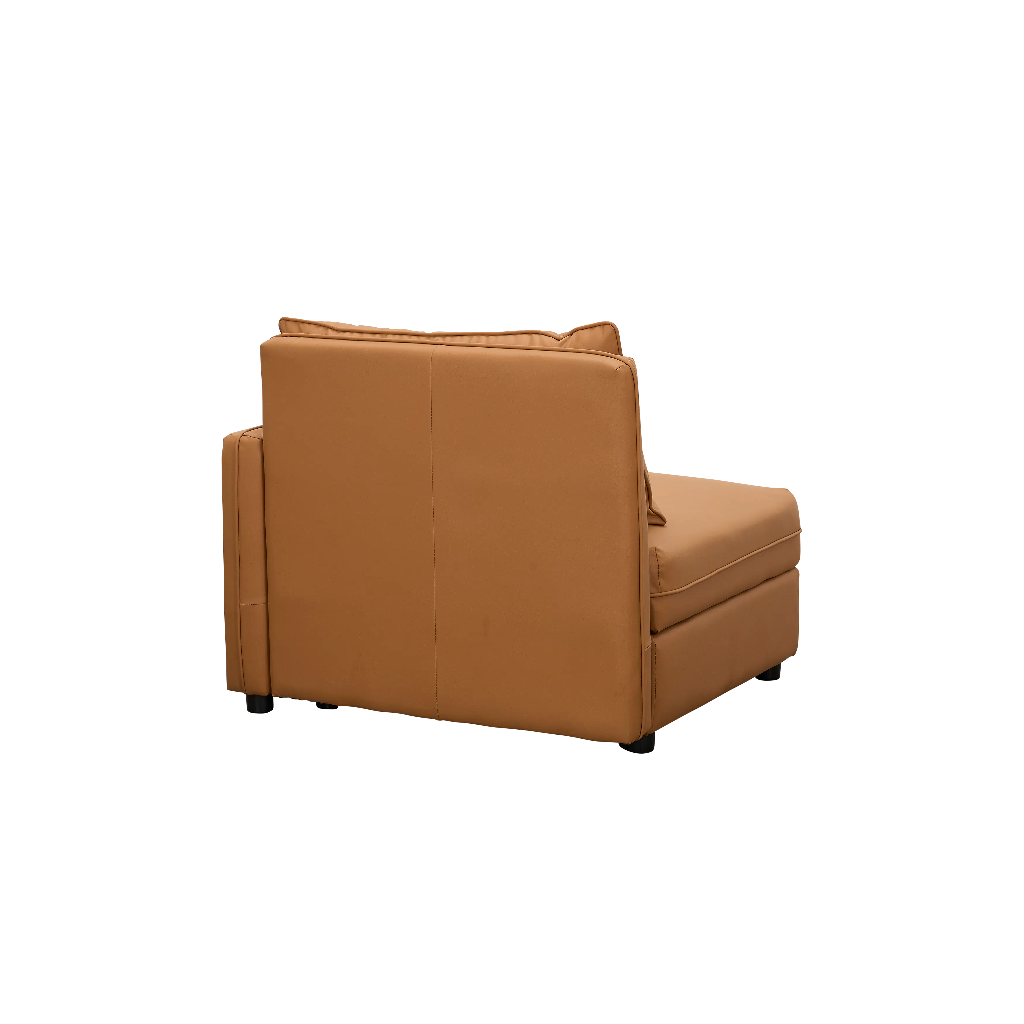 Cameron Large Corner Storage Sofa - Tan (Pet Friendly) - 33 - Brown leather sofa, modern design, comfortable seating