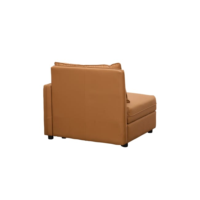 Cameron Large Corner Storage Sofa - Tan (Pet Friendly) - 33 - Brown leather sofa, modern design, comfortable seating