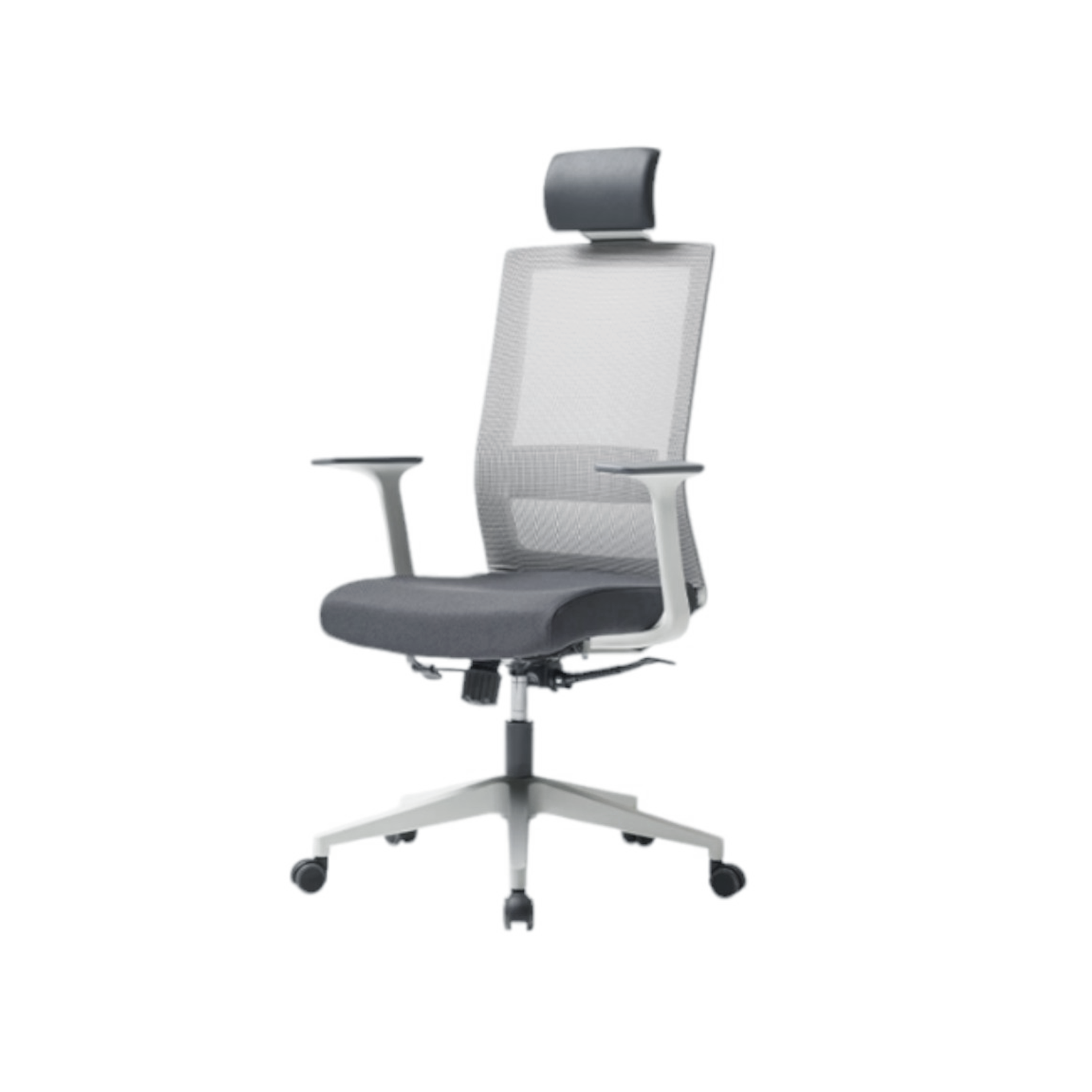 Carsen High Back Mesh Office Chair White, Ergonomic Chairs by