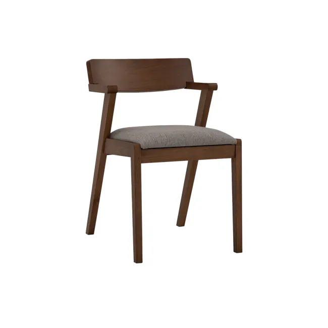 Imogen Dining Chair - Cocoa, Dolphin Grey (Fabric) - 1