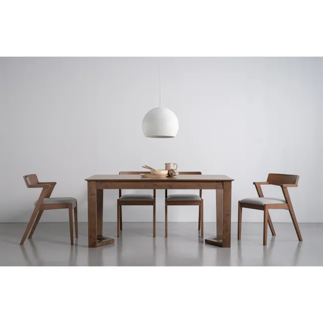 Imogen Dining Chair - Cocoa, Dolphin Grey (Fabric) - 9
