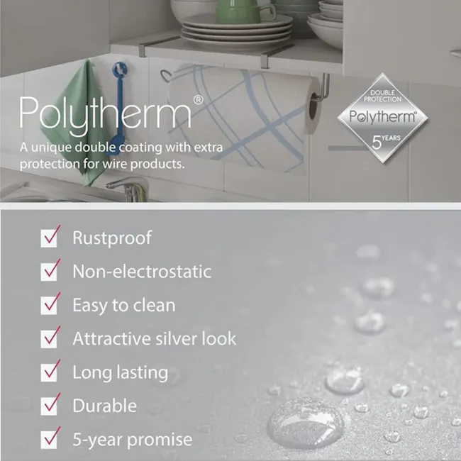 Metaltex Boxe 1 Tier Corner Rack - Silver - 3 - Rustproof, Non-electrostatic, Easy to clean, Attractive silver look, Long