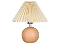 Tavian Pleated Table Lamp - Oak