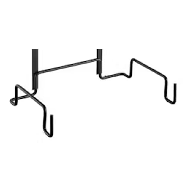 Metaltex Plastic Bag Holder - Black - 3 - Sleek metal ladder with integrated steps, Industrial ladder with ergonomic design