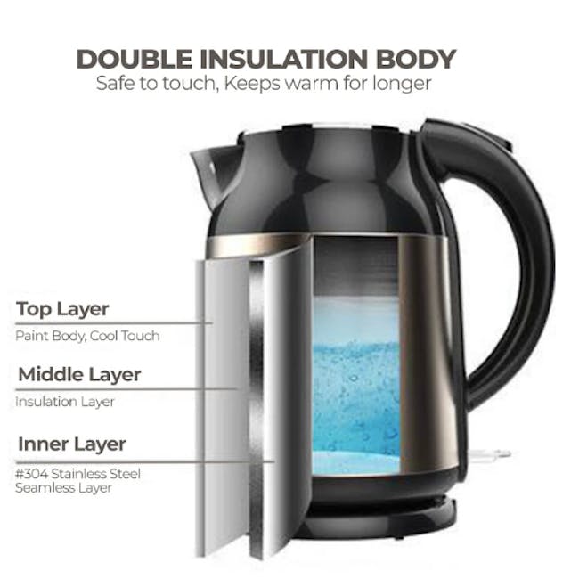 TOYOMI 1.7L S.S. Cordless Kettle Jug WK 1735 - 5