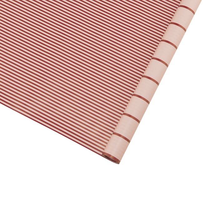 Gift Wrapping Paper - Red Stripes - 5m - 0