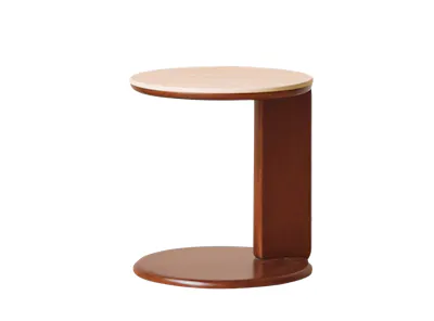 Blair Round Side Table - Travertine (Sintered Stone)
